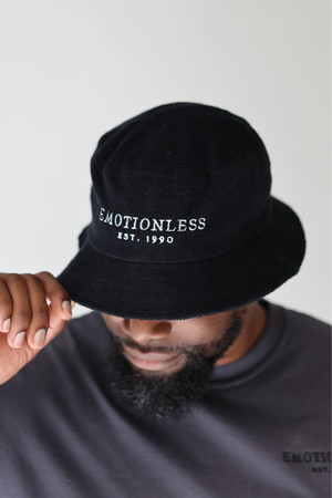 Black Terry Cloth Bucket