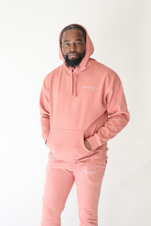Fleece Hoodie in Salmon