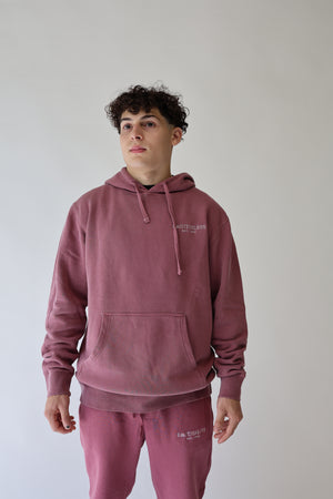 Relaxed Hoodie in Maroon