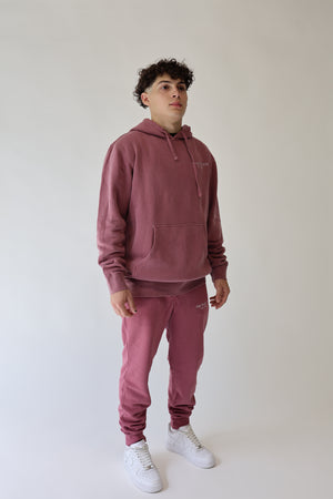 Relaxed Hoodie in Maroon