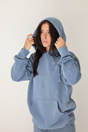 Relaxed Hoodie in Indigo
