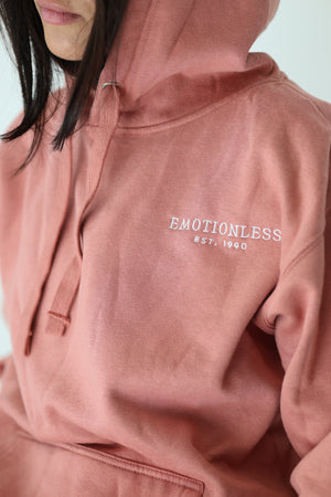 Fleece Hoodie in Salmon