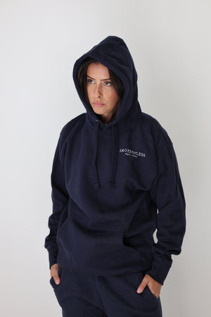 Fleece Hoodie in Navy