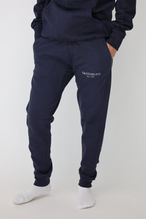 Fleece Joggers in Navy