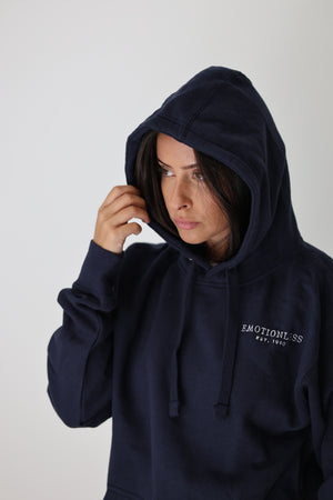 Fleece Hoodie in Navy