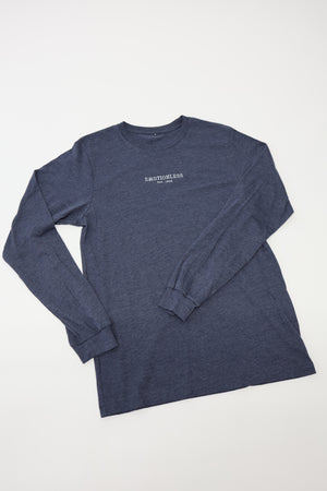 Long Sleeve T-Shirt in Heather Navy