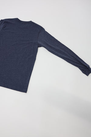 Long Sleeve T-Shirt in Heather Navy