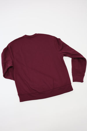 Oversized Sweatshirt in Maroon
