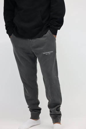 Relaxed Sweatpants in Washed Black