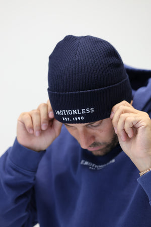 Organic Beanie in Navy