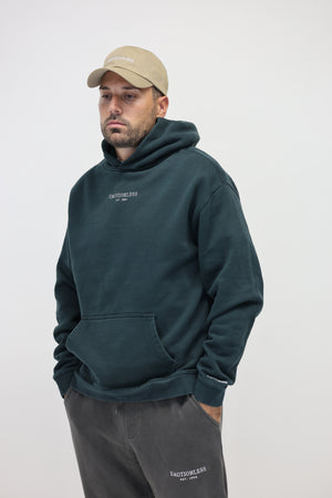 Oversized Hoodie in Pine Green