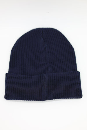 Organic Beanie in Navy