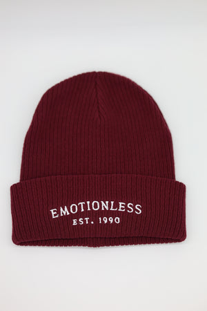 Organic Beanie in Burgundy