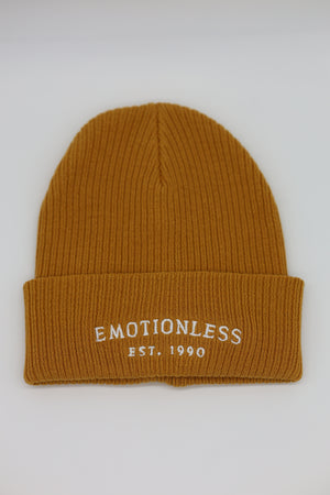 Organic Beanie in Mustard Yellow