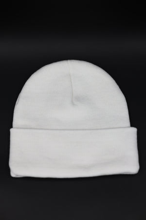 Knit Beanie in White