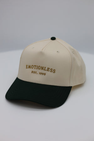 Natural & Dark Green Baseball Cap