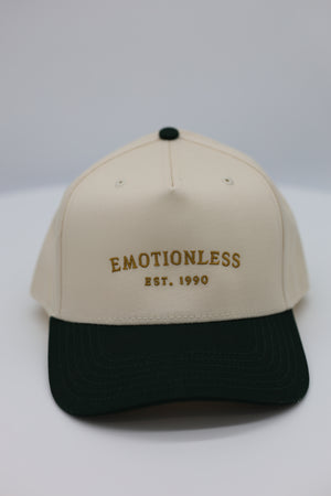 Natural & Dark Green Baseball Cap