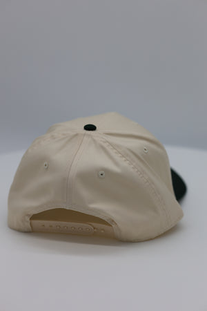 Natural & Dark Green Baseball Cap