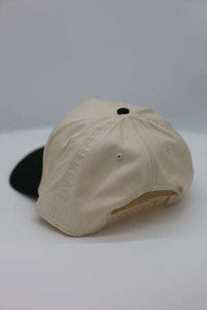 Natural & Dark Green Baseball Cap