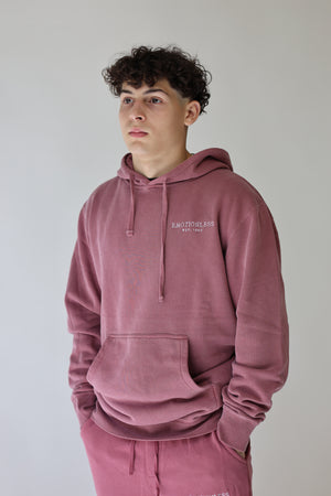 Relaxed Hoodie in Maroon
