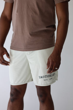 Mesh Shorts in Apricot White