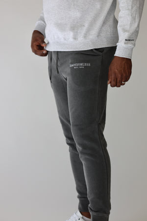 Relaxed Sweatpants in Washed Black