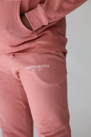 Fleece Joggers in Salmon