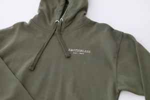 Fleece Hoodie in Military Green