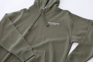 Fleece Hoodie in Military Green