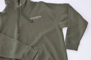 Fleece Hoodie in Military Green