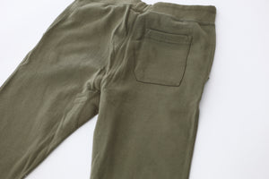 Fleece Joggers in Military Green