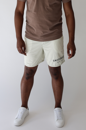 Mesh Shorts in Apricot White