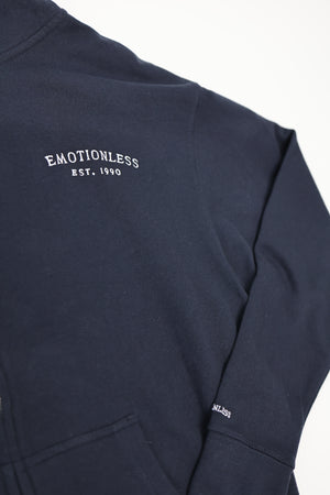 Zip Up Hoodie in Navy