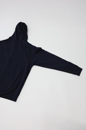 Zip Up Hoodie in Navy
